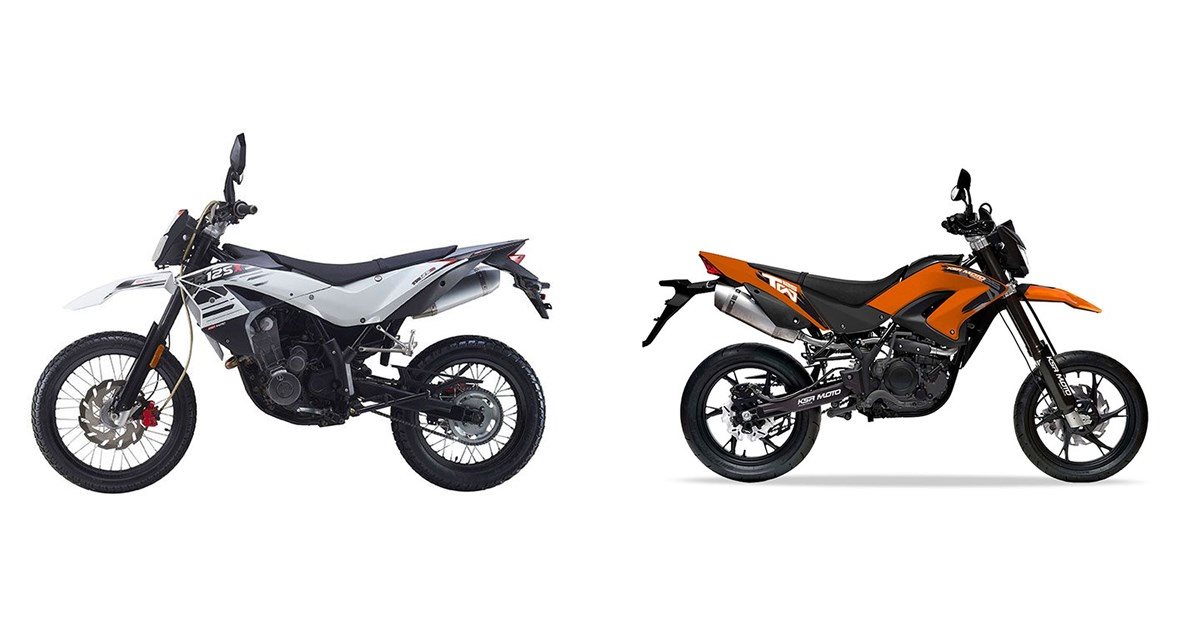 Tr125 Motorrad Vergleich KSR Moto TR 125 X 2017 vs. KSR Moto TW 125 SM 2017