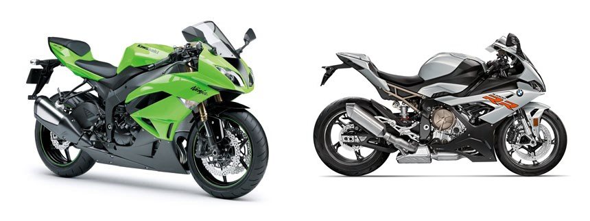 Motorrad Vergleich Kawasaki Ninja ZX-6R 2009 vs. BMW S 1000 RR 2020