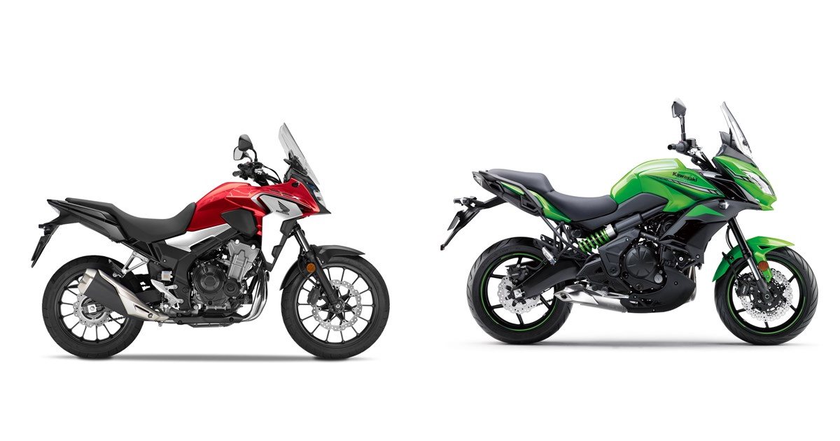 Motorrad Vergleich Honda CB500X 2020 vs. Kawasaki Versys 650 2019