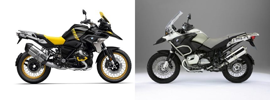 Motorrad Vergleich BMW R 1250 GS Adventure 2021 vs. BMW R 1200 GS ...
