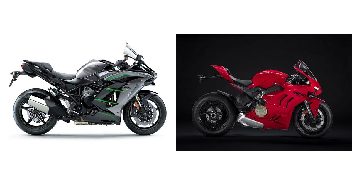 Kawasaki Ninja H2 SX SE 2021 vs Ducati Panigale V4 2022
