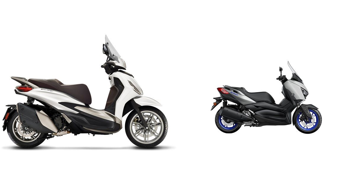 Motorrad Vergleich Piaggio Beverly 400 2022 Vs Yamaha Xmax 300 2021