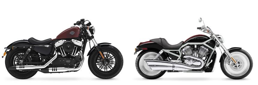 Harley-Davidson Sportster XL 1200X Forty-Eight 2018 vs Harley-Davidson ...