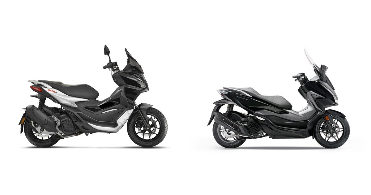 Motorrad Vergleich Aprilia SR GT 125 2022 vs. Honda Forza 125 2021