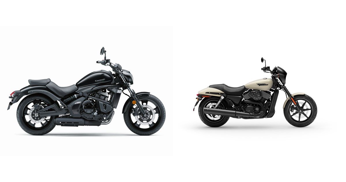 Motorrad Vergleich Kawasaki Vulcan S 2018 vs. HarleyDavidson Street