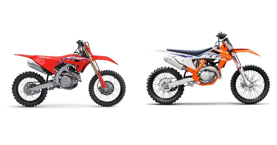 Honda CRF vs KTM 450 SX-F maintenance comparison chart