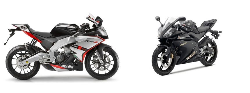 Aprilia Rs 125 Vs Yamaha Yzf R125 Motorrad Vergleich Aprilia RS4 125 2015 vs. Yamaha YZF-R125 2011