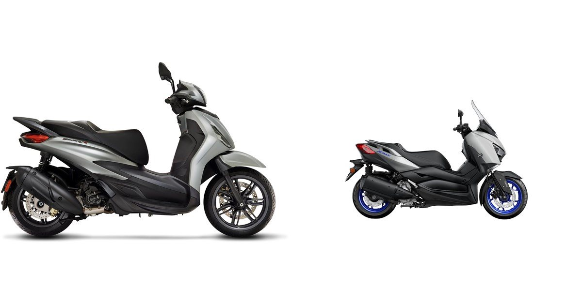 Motorrad Vergleich Piaggio Beverly 300 S 2021 Vs Yamaha Xmax 300 2021