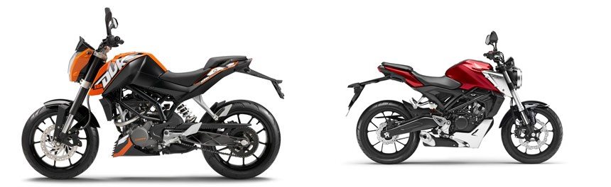 Ktm Duke 125 Vs Honda Cb 125 R Motorrad Vergleich KTM 125 Duke 2011 vs. Honda CB125R 2020