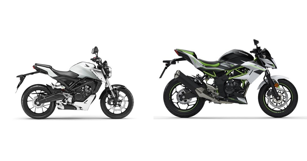 Honda CB125R 2018 vs Kawasaki Z125 2019