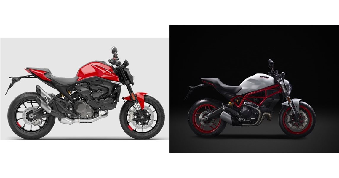 Motorrad Vergleich Ducati Monster 2022 Vs. Ducati Monster 797 2019