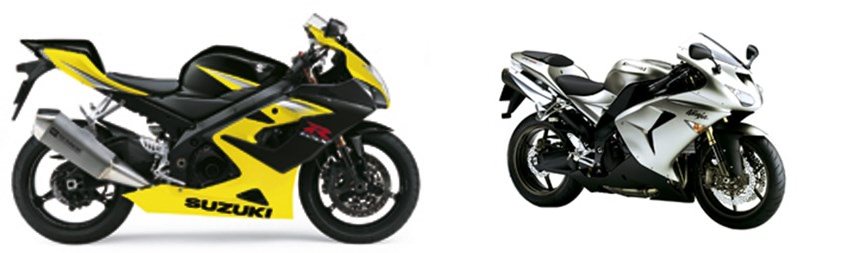Suzuki GSX-R 1000 2005 vs Kawasaki Ninja ZX-10R 2006