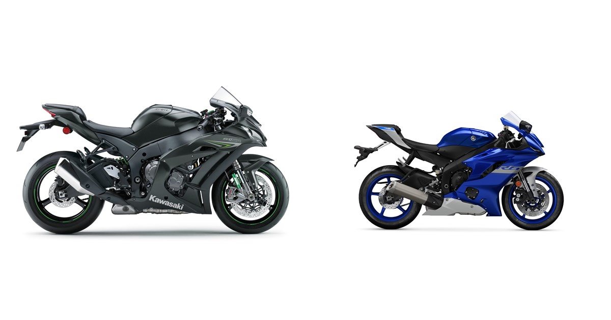 Kawasaki Ninja ZX-10R 2017 vs Yamaha YZF-R6 2020