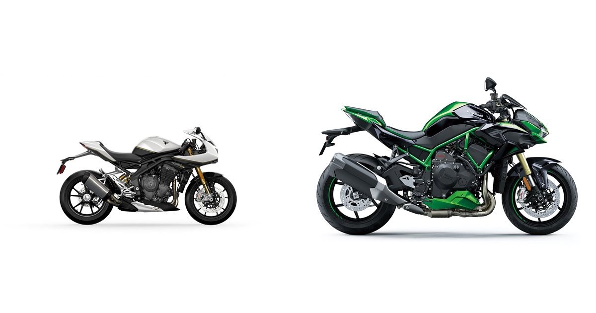 Triumph Speed Triple 1200 RR 2022 vs Kawasaki Z H2 SE 2022