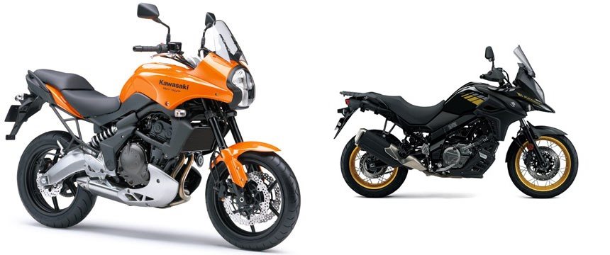 Motorrad Vergleich Kawasaki Versys 650 2009 Vs Suzuki V Strom 650 Xt 2020