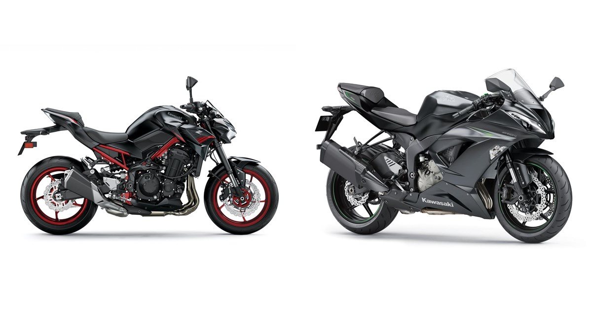 Kawasaki Z900 2021 vs Kawasaki Ninja ZX-6R 636 2017