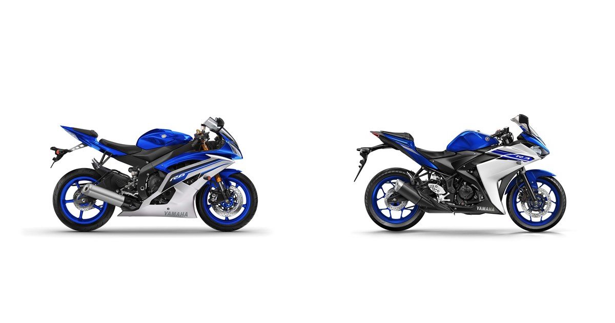 Motorrad Vergleich Yamaha YZF-R6 2017 vs. Yamaha R3 2017