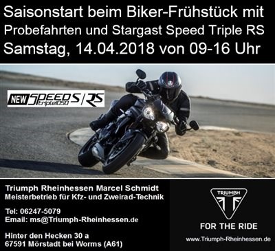 Saisonstart beim Bikerfrühstück am 14.04.18
