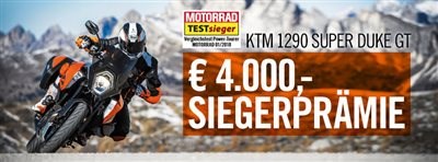 4.000 € Siegerprämie für die KTM 1290 Superduke GT - Bild 1