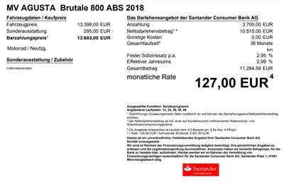 MV Agusta Top Angebot vom 23.04-03.05.2018 bei ihrem MV Vertragshändler in Berlin! - Bild 4