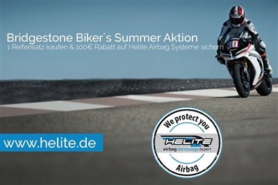 Helite Airbag / Bridgestone Aktion - 100 € sparen!