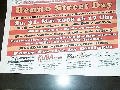 BENNO-STREET-DAY am Samstag, 31.05.2008