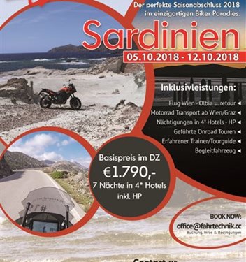 Oktober-Saisonabschluss in Sardinien