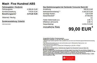 A.T.T.-Sommer Spezial Einzelpreise für Benelli-Fantic-MV Agusta und Mash Motorräder! - Bild 10