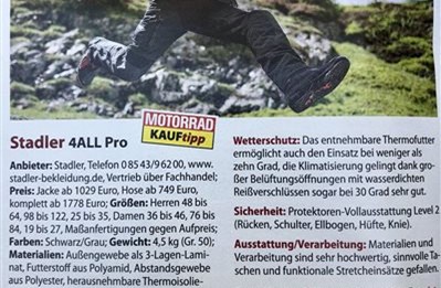 Kauftipp Stadler "4 All" Anzug