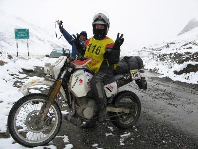 Klaudia Honeder bereit für Raid de Himalaya Ralley!