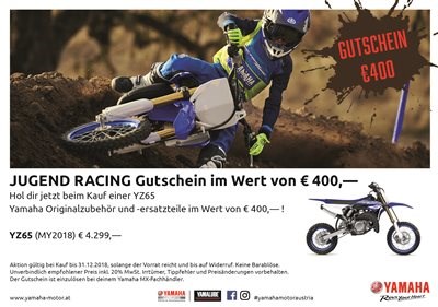 Yamaha YZ65 €400.- Racing Bonus