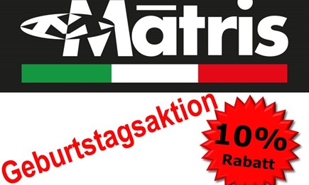 Matris Geburtstagsaktion: -10% auf alle Matris Produkte!