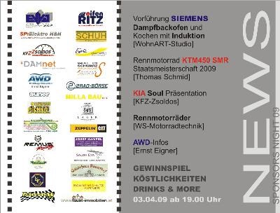 Sponsorsnight am 03.04.2009 - Bild 2 Sponsorsnight am 03.04.2009 - Bild 2