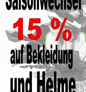 Saisonwechsel: Helme und Bekleidung