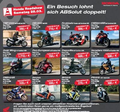 Sonderangebote zur Roadshow 2009