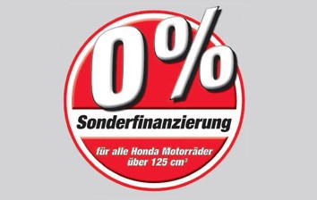 0,0% Sonderfinanzierung für alle Motorräder Mod.2008