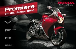 Premiere VFR1200F am 30.01.2010 bei Motorrad Kreiselmeyer GmbH