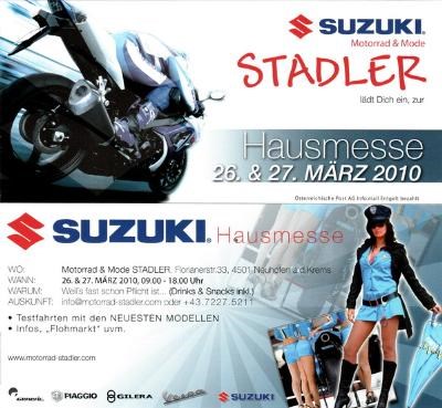 SUZUKI STADLER HAUSMESSE 26-27 März SUZUKI STADLER HAUSMESSE 26-27 März
