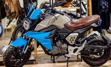 125er Mini Scrambler von FK Motors in Blau für 2648.-