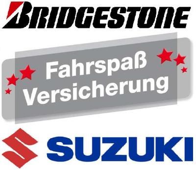 Fahrspa&#223;-Versicherung f&#252;r SUZUKI Neumotorr&#228;der mit serienm&#228;&#223;iger Bridgestone Bereifung