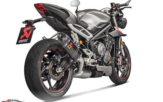Triumph Street Triple 765: Zwei Akrapovic Slip On Varianten erhältlich! - Bild 3