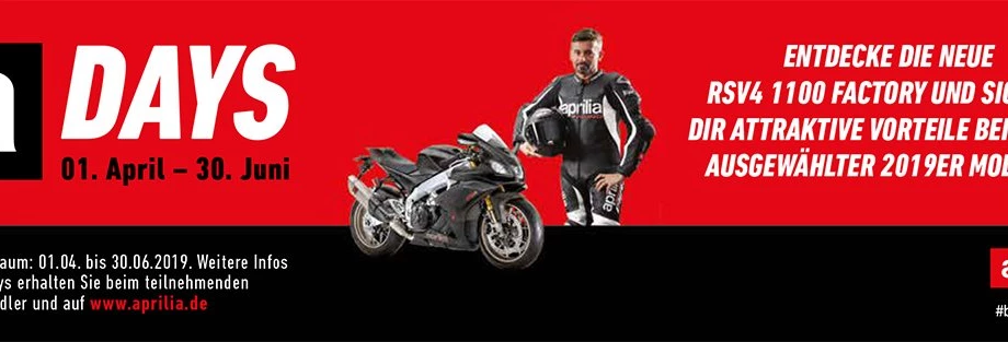 APRILIA   " A DAYS " Bild 1: APRILIA   " A DAYS "
