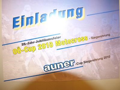 25 Jahre O&#214; Motocrosscup Jubil&#228;umsfeier mt Auner MX-Cup Siegerehrung