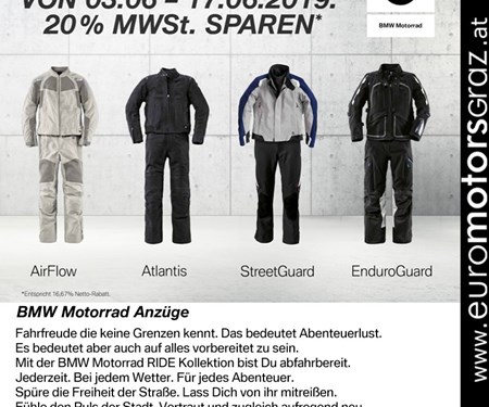 BMW Motorradanzug Aktion