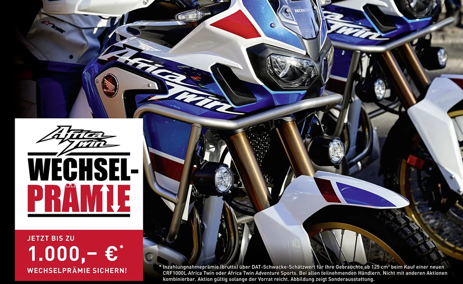 Honda Semmler - Africa Twin Wechselprämie !  Bild 1: Honda Semmler - Africa Twin Wechselprämie !