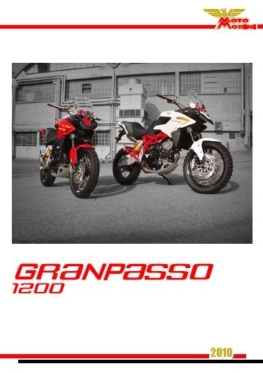 Das Moto Morini Zugpferd Granpasso 1200 erhält für 2010