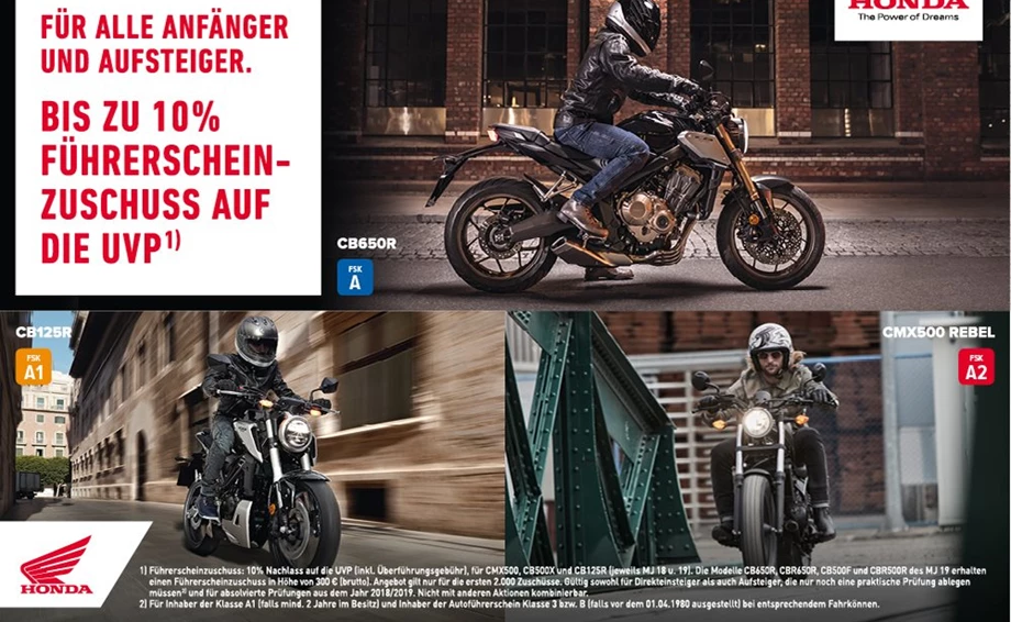 Honda Semmler - Führerscheinaktion endet !?! Bild 1: Honda Semmler - Führerscheinaktion endet !?!