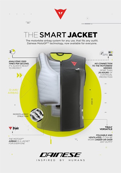 Bald Erhältlich die Dainese D-Air Smart Jacket