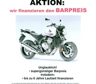 Aktion : Wir finanzieren den Barpreis ! - Bild 1