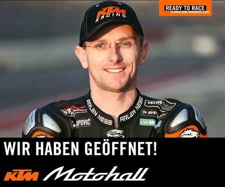 Martin Bauer als "KTM Hero" zu sehen in der KTM Motohall!